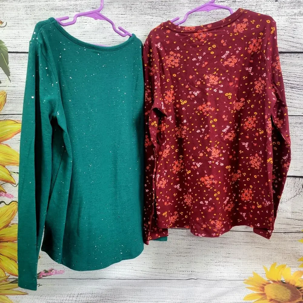 Old Navy‎ Bundle 2 Girls Long Sleeve Tops Size 10-12 New with Tags